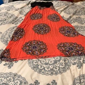 Women’s XSP Lilka Anthropologie Floral Red Dress